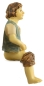 Mobile Preview: Handbemalte Krippenfigur Junge auf der Toilette, ca. 6 cm, K 007-31