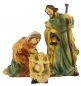 Preview: Faszinierende Krippenfiguren Heilige Familie 4-tlg., ca. 11 cm, K 001-01