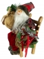 Mobile Preview: Bezaubernder Nikolaus auf Bank ca. 26 cm - Weihnachtsdekoration