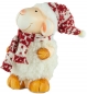 Preview: 2er Set Bezaubernde Schafe ca. 13 cm - Weihnachtsdekoration