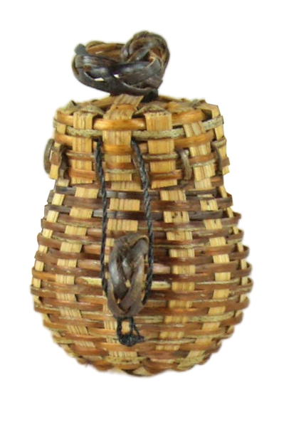 Flaschenkorb geflochten - Krippenzubehör, ca. 6 cm