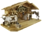 Preview: Festliche Weihnachtskrippe Aicha inkl. - 17 tlg. - Figurensatz ETA 1  - Maße Krippe ca. 69 x 29 x 34 cm