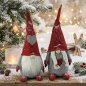 Preview: 2er Set Winterlicher Wichtel Aya & Elliot ca. 50 cm - Weihnachtsdekoration