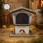 Preview: Krippen-Backhaus mit LED-Feuer – Stimmungsvolles Krippenzubehör für Ihre Weihnachtskrippe Z 2005