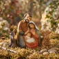 Preview: Krippenfigur Heilige Familie mit Ochse und Esel, ca. 9 cm, 74197
