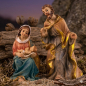 Preview: Stimmungsvolle Krippenfiguren Heilige Familie 2-tlg., ca. 8 cm, K 9635