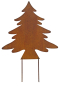 Preview: 3er-Set Beetstecker Tannenbaum, Stern & Hirsch – stimmungsvolle Gartendeko in Braun