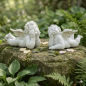 Preview: 2er Set Niedliche Engel liegend ca. 13 cm - Dekoration