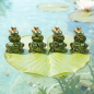 Preview: Charmantes 4er Set Froschkönig - Höhe ca. 6,9 cm