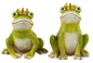 Preview: Entzückendes 2er Set Froschkönig - Höhe ca. 9,5 cm