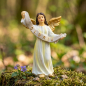 Preview: Handbemalte Krippenfigur Glorienengel mit Gloria Tuch, ca. 9,5 cm, K 176-9