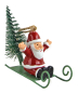 Preview: Weihnachtlicher Christbaumschmuck – Fröhliche Figuren auf dem Schlitten