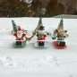 Preview: Weihnachtlicher Christbaumschmuck – Fröhliche Figuren auf dem Schlitten