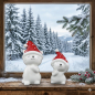 Preview: Dekofigur 2er-Set „Weihnachtskatzen“ – für ein Herz voller Weihnachtszauber