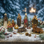 Preview: Stimmungsvolle Krippenfiguren 9-tlg., ca. 7 cm, K 237