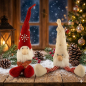 Preview: 2er Set Winterliche Wichtel Luzifer klein ca. 35 cm - Weihnachtsdekoration