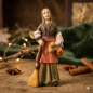 Preview: Handbemalte Krippenfigur Magd mit Besen und Krug, ca. 10,5 cm, K 940-11