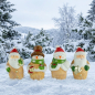 Preview: 4er Set Bezaubernde Weihnachtsfiguren ca. 8 cm - Weihnachtsdekoration