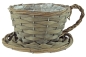 Preview: 2er Set Natürliche Pflanztasse ca. 11 cm - Gartendekoration