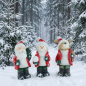 Preview: 3er Set Bezaubernder Nikolaus, Schneemann und Elch ca. 14 cm - Weihnachtsdekoration