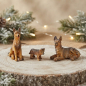 Preview: Schäferhund-Familie – Liebevolle Krippenfiguren für Ihre Weihnachtskrippe T 044-12
