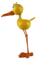 Preview: Bunter Gartenvogel Fridolin mit Federkopf Deko!!!