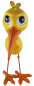 Preview: Bunter Gartenvogel Fridolin mit Federkopf Deko!!!