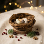 Preview: Vogelnest - Krippenzubehör, ca. 1 cm