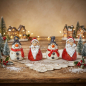 Preview: Weihnachtsdeko-Set mit Nikolaus & Schneemann – festliche Figuren für Ihr Zuhause