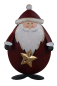 Preview: 2er-Set Metall-Nikoläuse – Weihnachtsdeko mit Stern & Tannenbaum, doppelwandig ✨