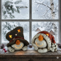 Preview: 2er Set Windlicht Schneemann