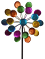 Preview: Buntes Windrad – Farbenspiel aus Metall für Garten und Terrasse