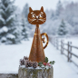 Preview: Wunderschöner Zaunhocker Katze