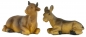 Mobile Preview: Handbemalte Krippenfiguren Ochse und Esel 2-tlg., ca. 3,5 cm, K 181-03