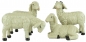 Preview: Handbemalte Krippenfigur Schafbock stehend, ca. 12,5 cm, T 094-30