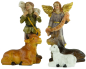 Preview: Festliche Weihnachtskrippe Basel inkl. 12-tlg. Figurensatz K 650-9, Maße Krippe: ca. 55 x 20 x 28 cm