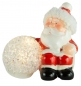 Mobile Preview: Putzige Weihnachtsfiguren mit LED Schneeball 2er Set ca. 8 cm - Weihnachtsdekoration