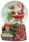 Preview: 4er Set Wundervolle Schneekugeln Santa ca. 6,5 cm - Dekoration
