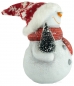 Mobile Preview: Bezaubernde Schneemänner mit Tannenbaum 2er Set ca. 14 cm - Weihnachtsdekoration