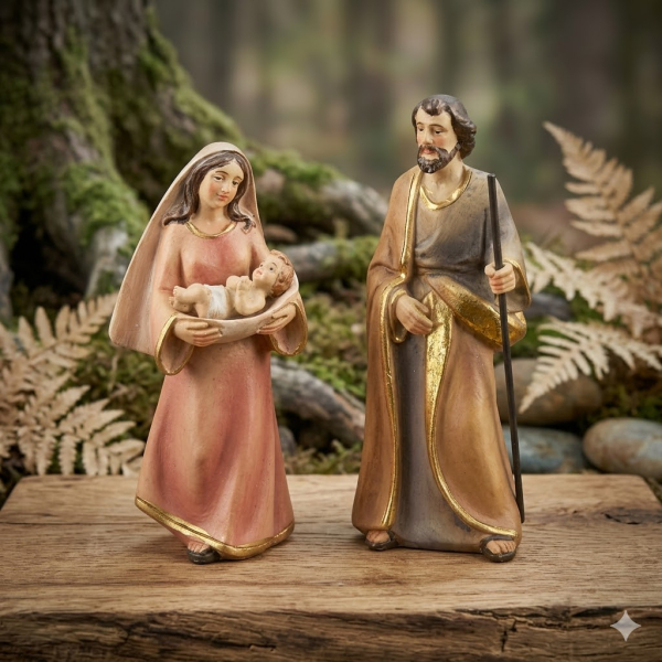 Zauberhafte Krippenfiguren Heilige Familie, 2er Set, ca. 12 cm, K 240