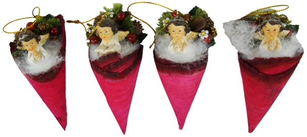 Bezauberndes 4er Set Weihnachtsaufhänger