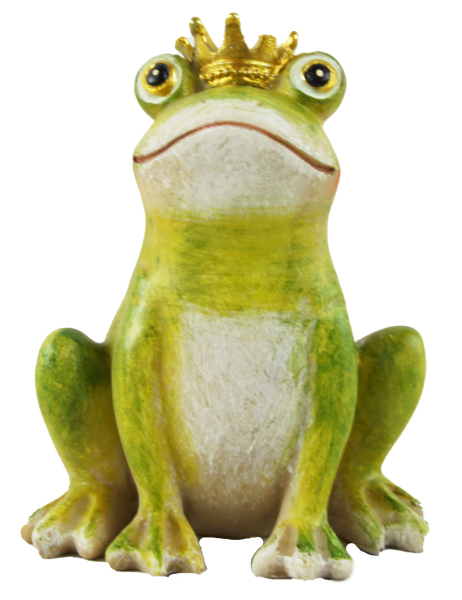 Preview: Entzückendes 2er Set Froschkönig - Höhe ca. 9,5 cm
