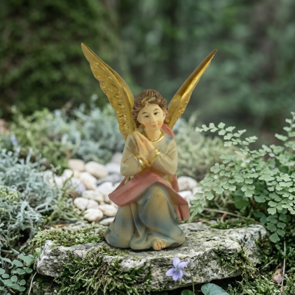 Handbemalte Krippenfigur Glorienengel kniend K 182-9