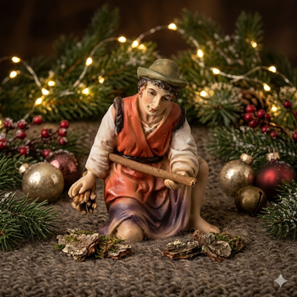 Krippenfigur „Holzsammler“ – Liebevoll gestaltete Krippenfigur K963-11