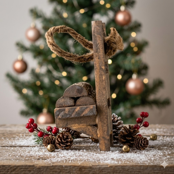 Holzkraxe - Krippenzubehör, ca. 6 cm