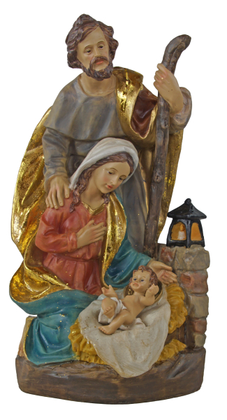 Heilige Familie mit Jesuskind  73423 – Liebevoll gestaltete Krippenfigur für eine stimmungsvolle Weihnachtszeit