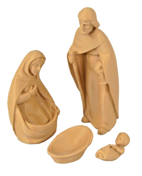 Preview: Krippenfiguren zum Selbstbemalen – 7-teiliges Krippenset aus Bayern aus dem 3D-Drucker