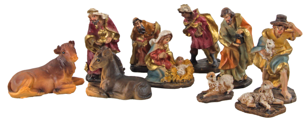 Preview: Traditionelles Krippenfiguren-Set K 445– Weihnachten zum Leben erweckt