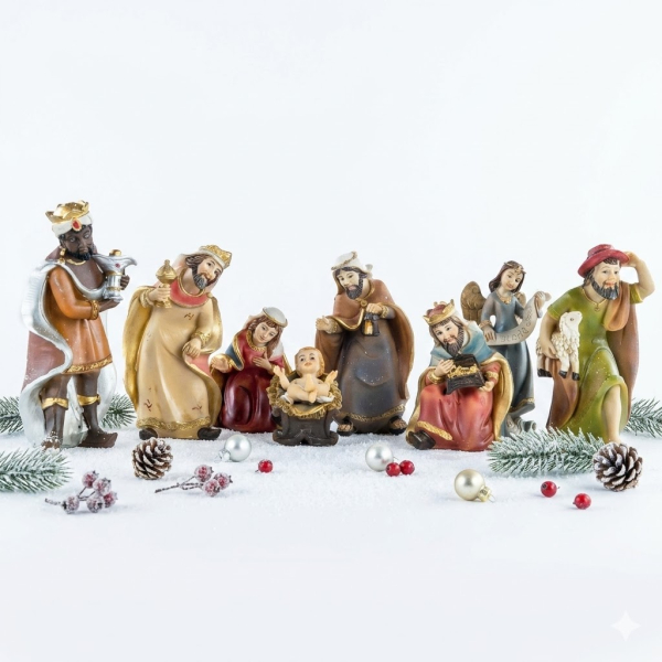 Traumhafte Krippenfiguren 9-tlg., ca. 10 cm, K 551