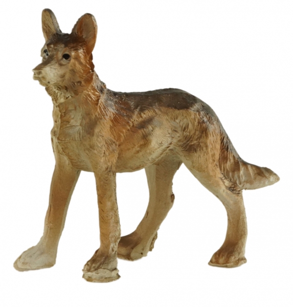 Handbemalte Krippenfigur Schäferhund, ca. 5,5 cm, T 042